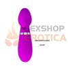 Vibradora de punto G con succionador de clitoris y carga USB